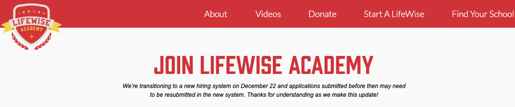 LifeWise Applicant Center